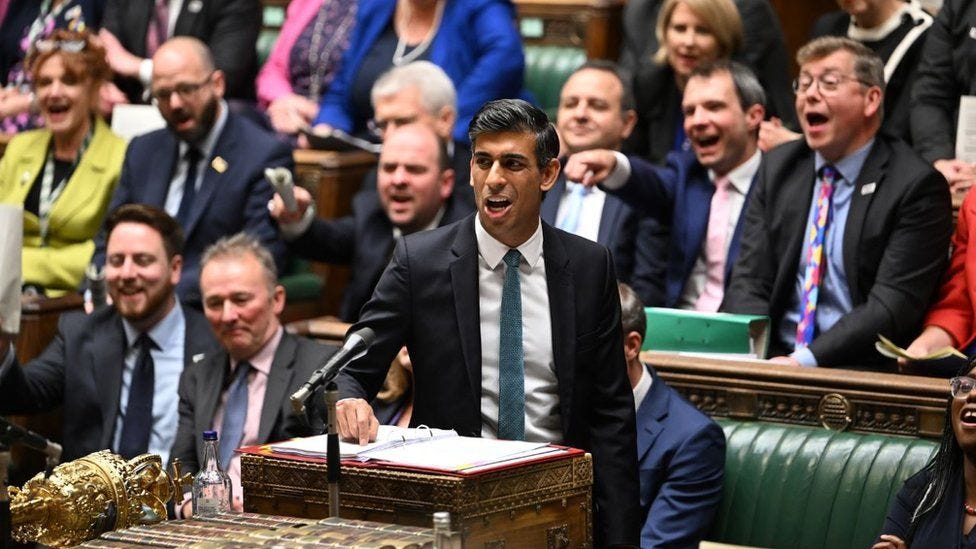 Rishi Sunak's first PMQs offers glimpse into political future - BBC News