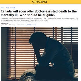 Following the Footsteps of the Third Reich: Canada Announces Medicalized Murder of the Mentally Ill