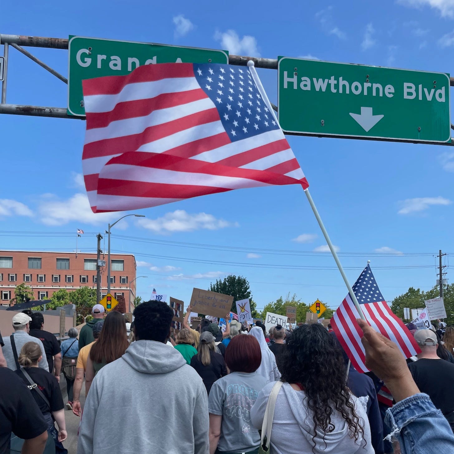 Photo of American flag