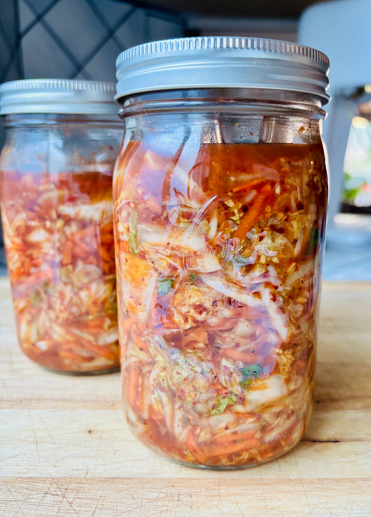 Jars of kimchi Jars of kimchi