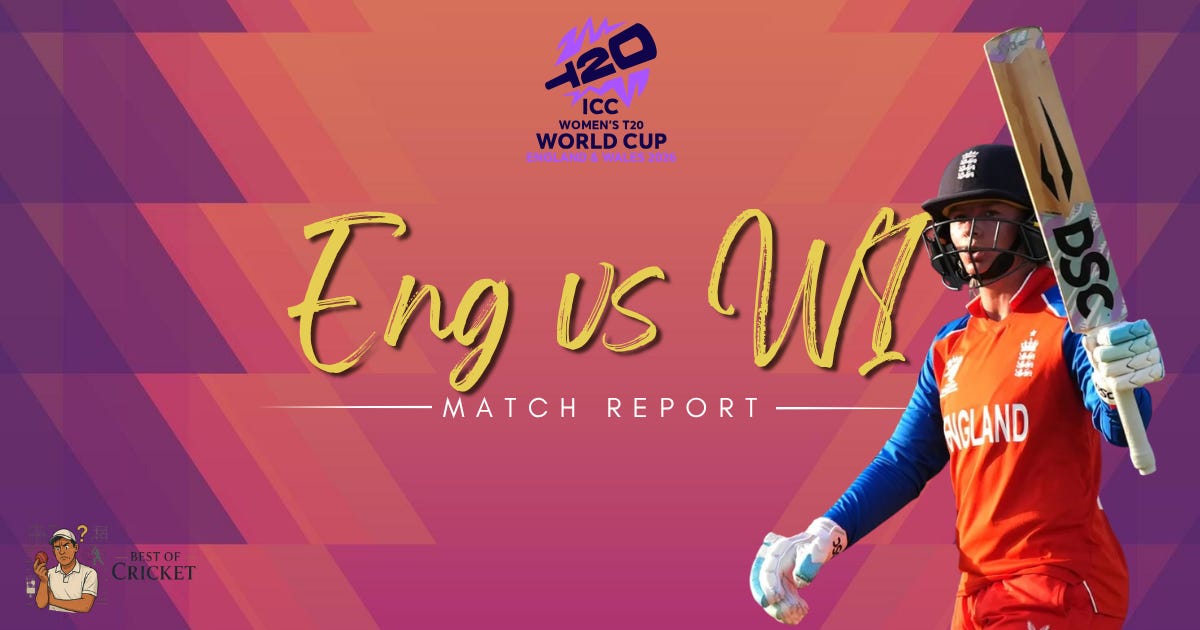 England Overpower The West Indies With Bat and Ball