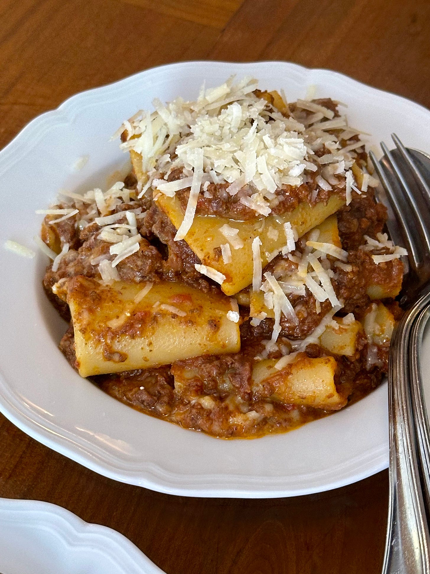 I Sodi's paccheri with meat sauce