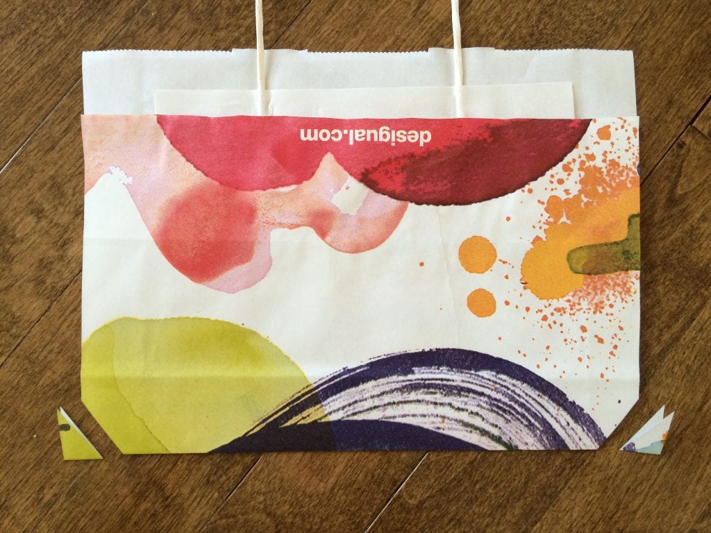 Vanessa DIY Shopping Bag Envelope Tutorial for rukristin