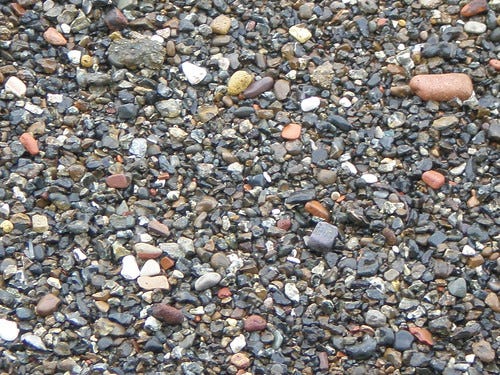 Thames pebble beach Thames pebble beach