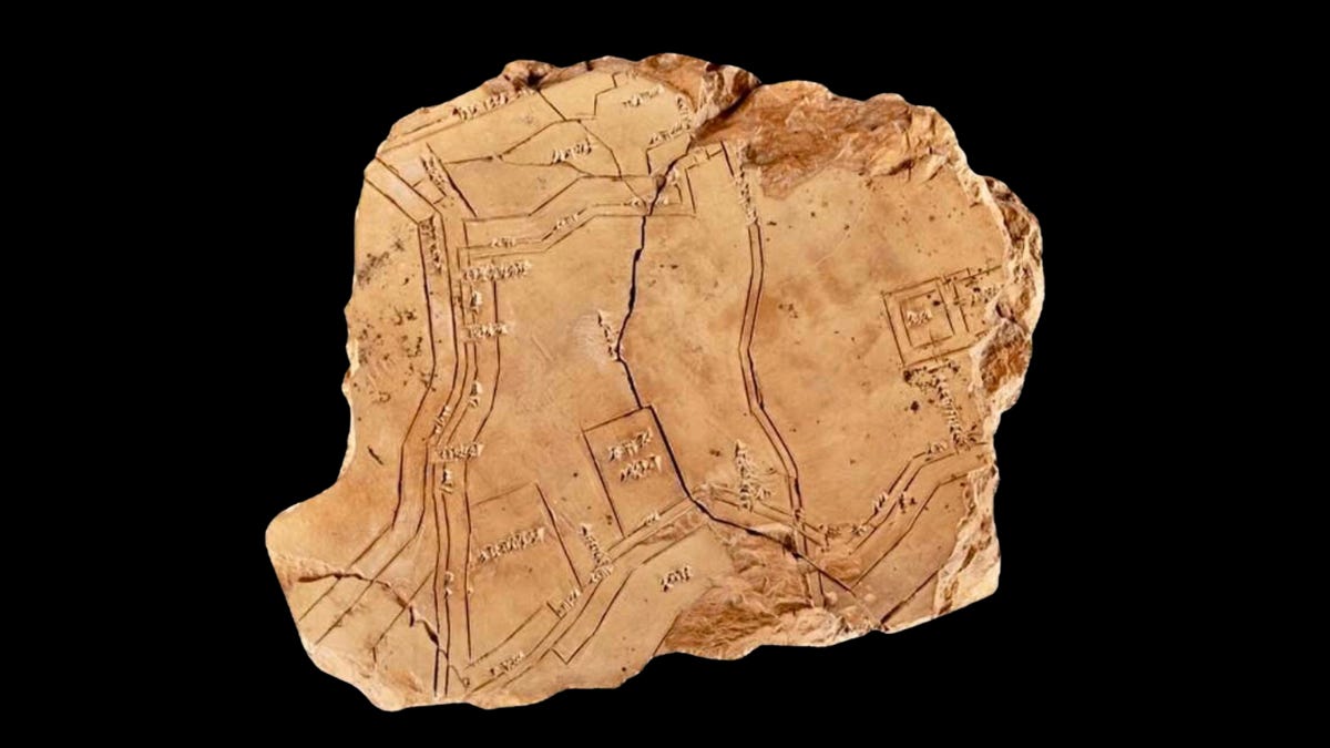 Der Stadtplan von Nippur, HS 197. Frau Professor Hilprecht Collection of Babylonian Antiquities, Friedrich Schiller University Jena.