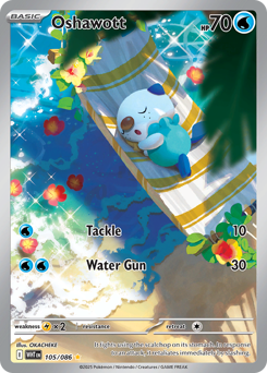 Oshawott — White Flare, 105/086 Oshawott — White Flare, 105/086