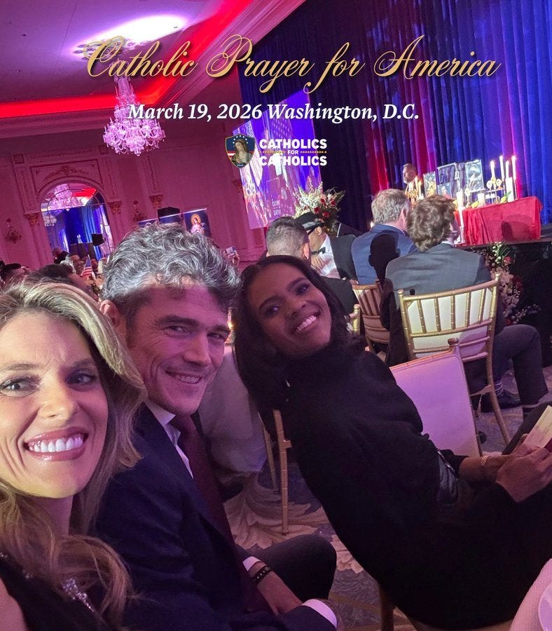 May be an image of text that says 'Catholic Prayer for America March 19, 2026 Washington, D.C. CΑTH CATHOLICS HOLICS か 寶份瘦'