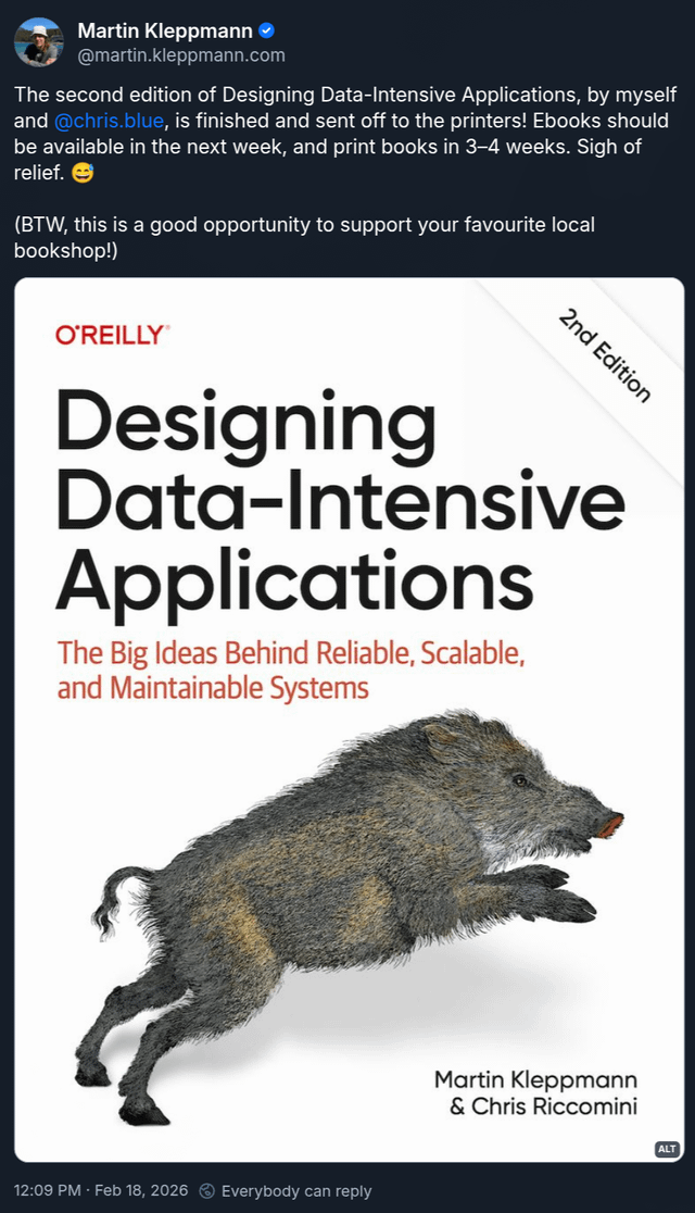 I Read Designing Data-Intensive Applications 2nd Edition and It's Awesome | by Soma | Javarevisited | Mar, 2026 | Medium I Read Designing Data-Intensive Applications 2nd Edition and It's Awesome | by Soma | Javarevisited | Mar, 2026 | Medium