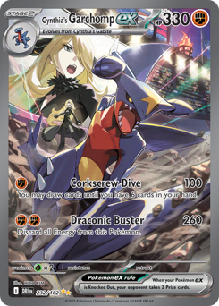 Cynthia's Garchomp ex — Destined Rivals, 232/182