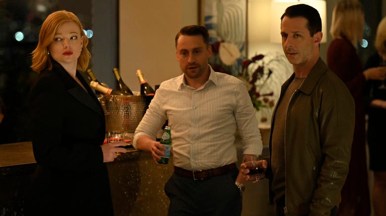 Jeremy Strong, Sarah Snook and Kieran Culkin in Succession