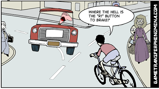 Cartoon of a person riding a bicycle next to a car

AI-generated content may be incorrect.