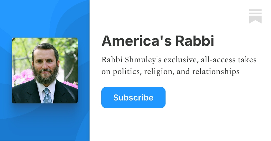 America's Rabbi | Substack