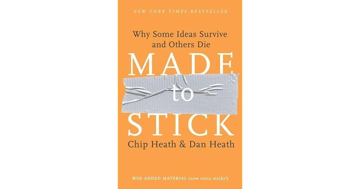 Made to Stick: Why Some Ideas Survive and Others Die by Chip Heath — Reviews, Discussion ...