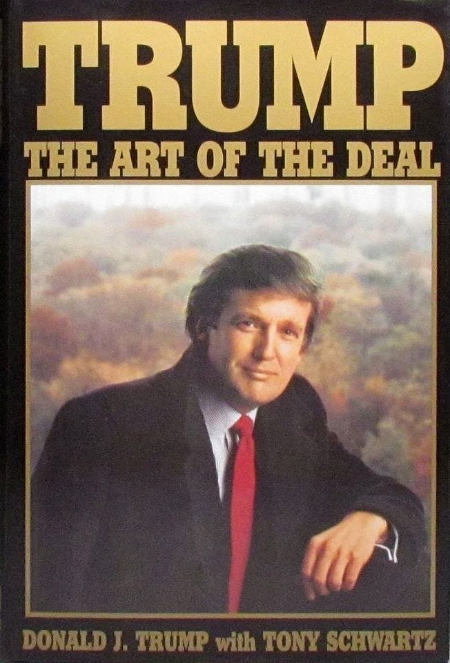Donald Trump The Art of the Deal original book cover