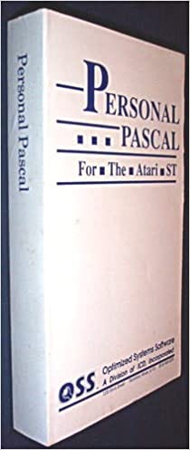 Personal Pascal for Atari ST 520 1040 Version 2: Bill Wilkenson, Earl Rice, J. Lohse: Amazon.com: Books Personal Pascal for Atari ST 520 1040 Version 2: Bill Wilkenson, Earl Rice, J. Lohse: Amazon.com: Books
