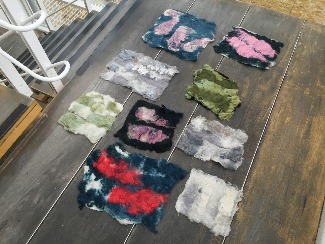 An overview of the pieces for a sense of size.