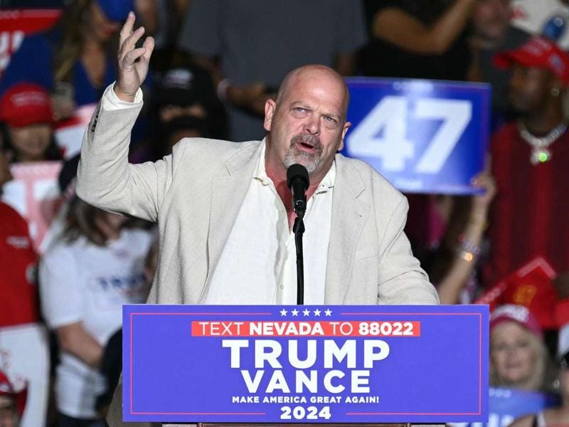 Rick Harrison se une a la campaña de Trump y critica a Kamala Harris