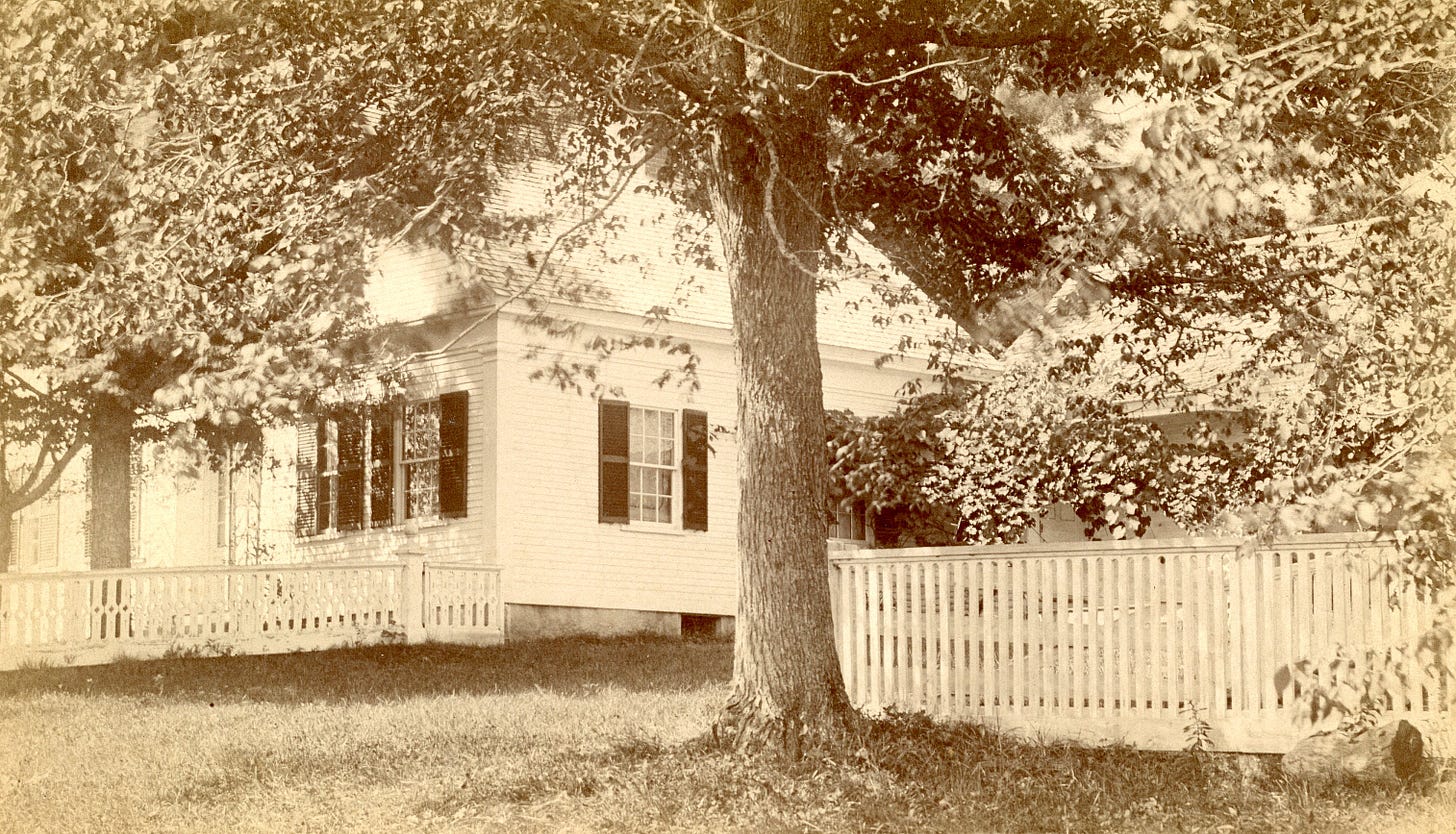 house with fence