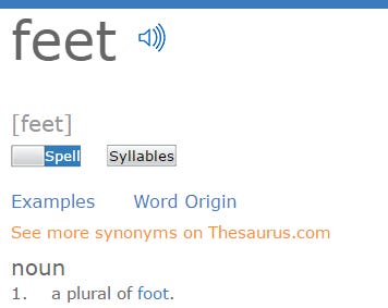 feet feet