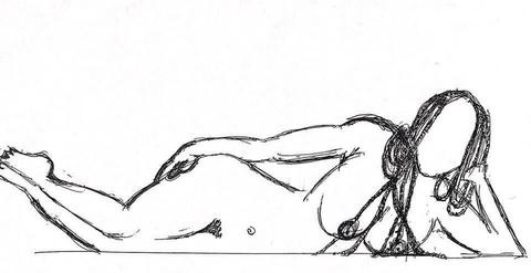 My date drew me naked as foreplay and it was awkward and sexy at the same time.