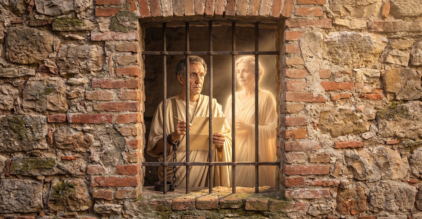 ✉ Boethius — Trost im Kerker von Pavia