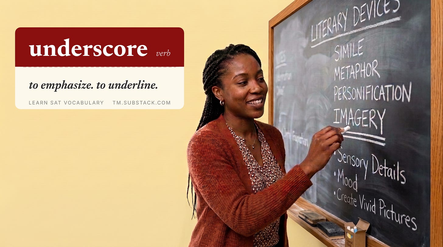 A student draws a firm line beneath the due date on an assignment sheet at a classroom desk, making the deadline stand out — “underscore” means to emphasize. to underline.