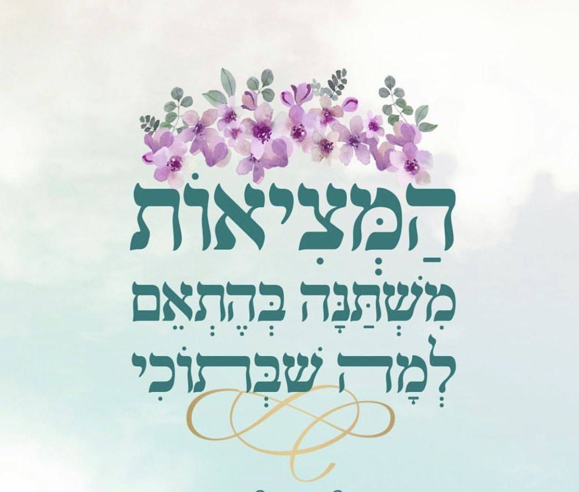 May be an image of ‎text that says '‎המציאות משתנה בהתאם למה שבו יהוההומ תוכי‎'‎