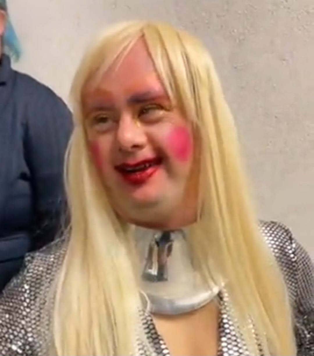 May be an image of 1 person and blonde hair