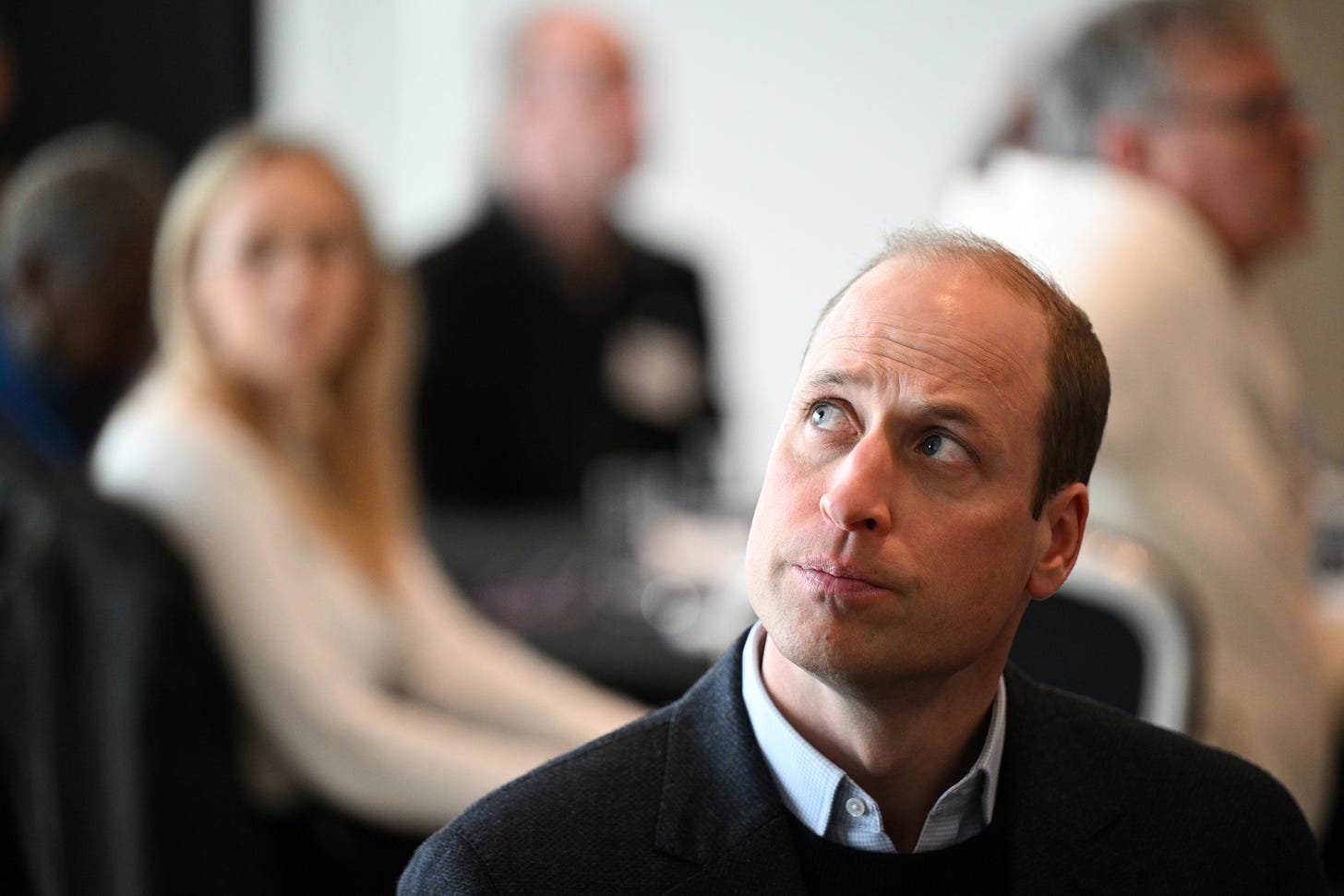 Prince William looking pensive