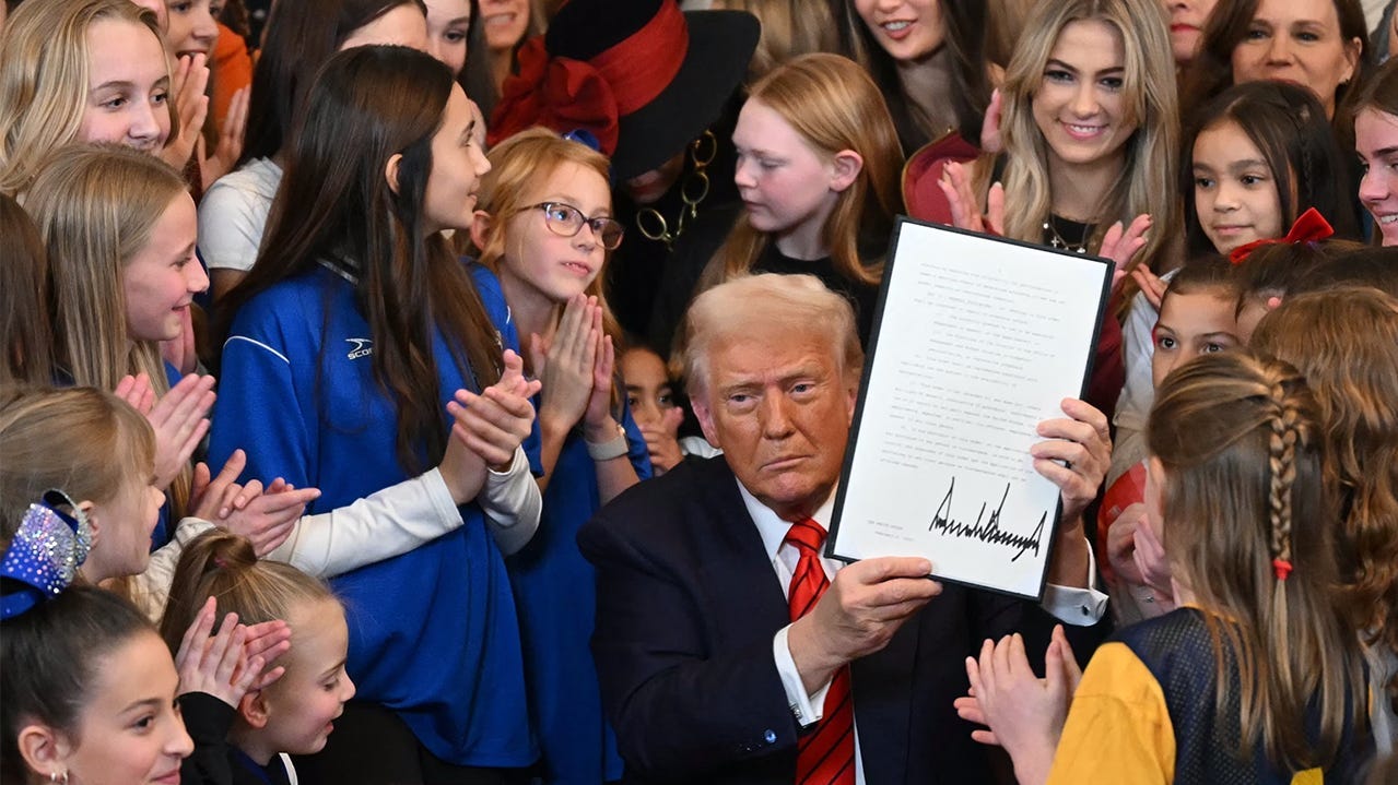 Trump signs executive order banning trans women from sports teams