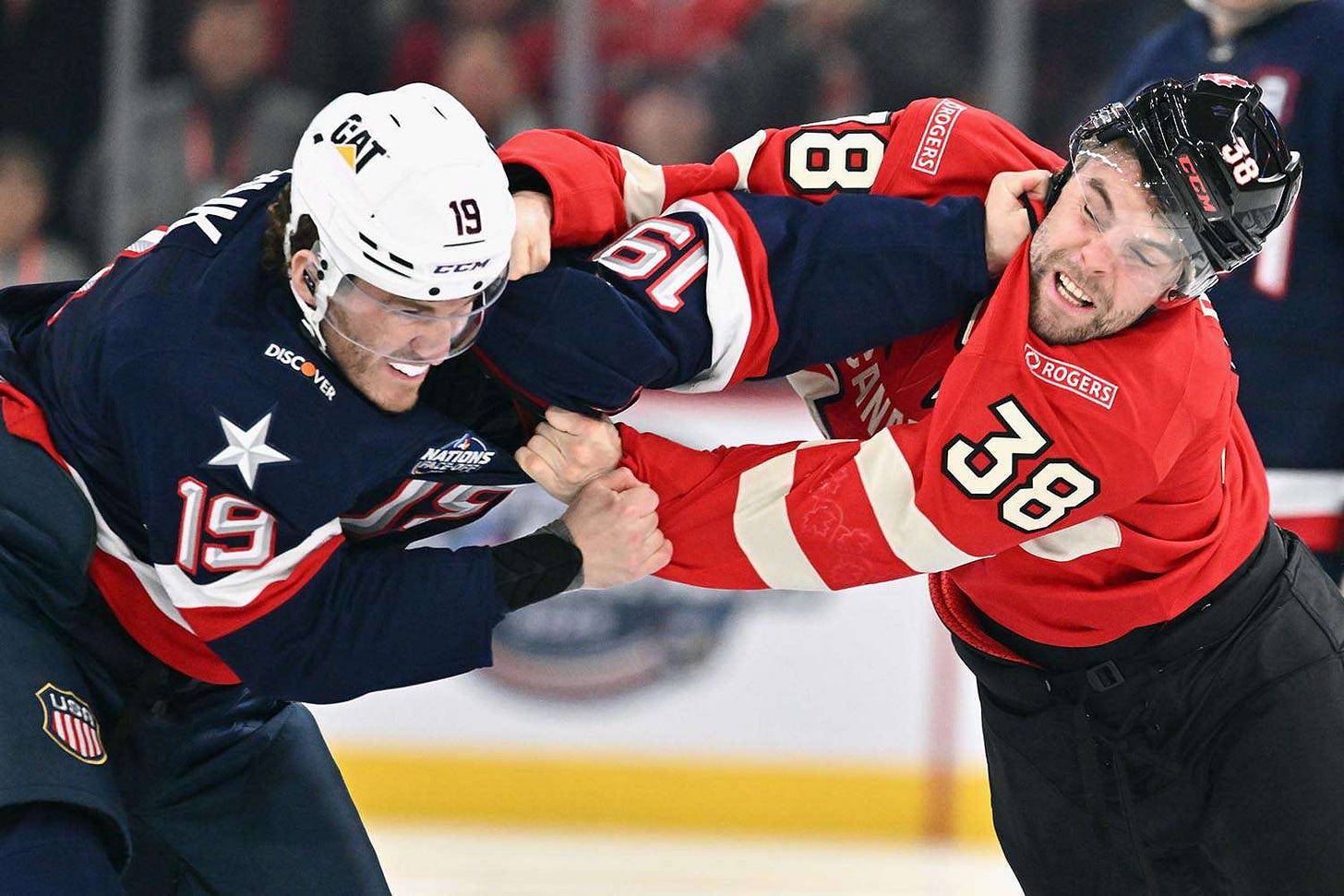 Team USA Hockey Makes History with 3 Fights in First 9 Seconds Against  Canada