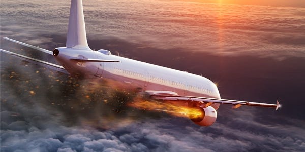US Plane Engine Fire – level 1 - News in Levels