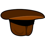 A linked illustration of a brown fedora hat, upside down and ready to receive tips.