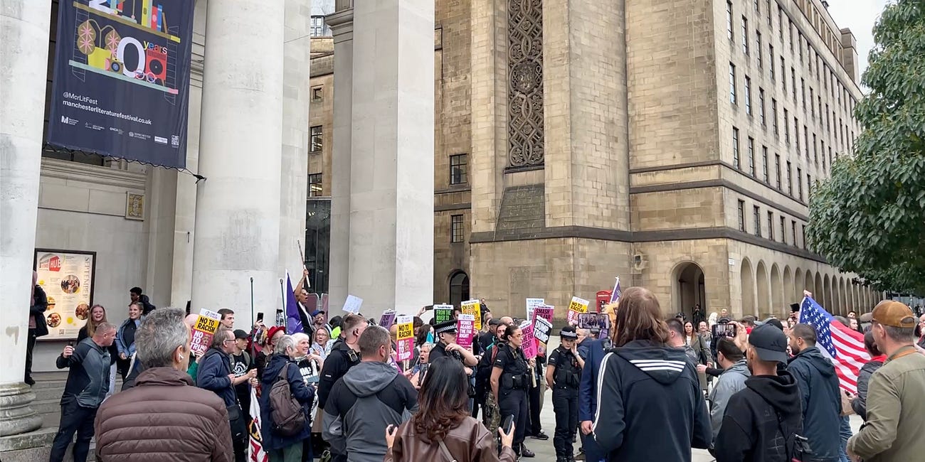 Manchester's Trump Not Welcome Protest