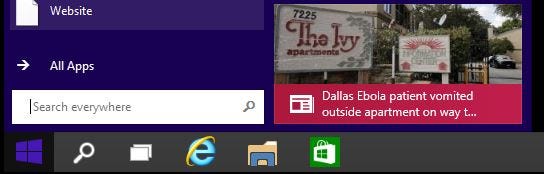 Windows 10 Technical Preview: la ricerca universale è tornata nell menu Start Windows 10 Technical Preview: la ricerca universale è tornata nell menu Start