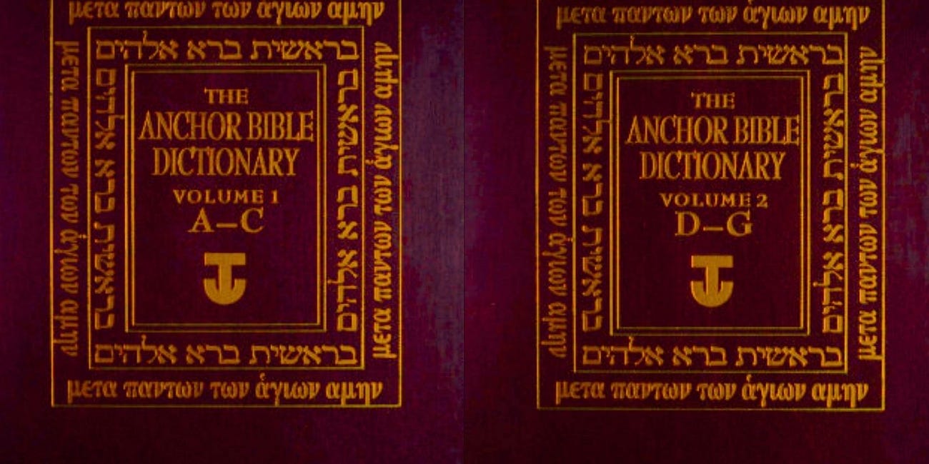 The Anchor Yale Bible Dictionary in Six Volumes (1992)