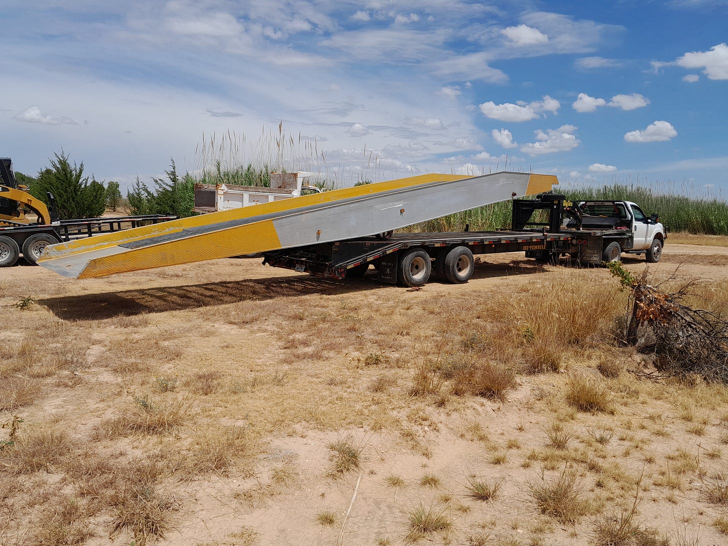 Big Trailer and Giant Ramp