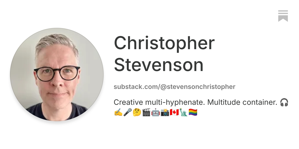 Christopher Stevenson | Substack