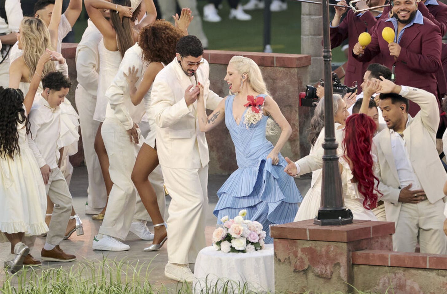 Bad Bunny with Lady Gaga at the Super Bowl