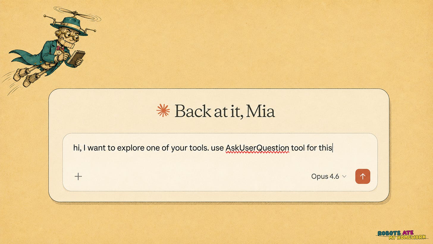 Claude AskUserQuestion tool interface Claude AskUserQuestion tool interface