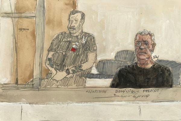 Dominique Pélicot, in the defendants' box, during the trial for the so-called Mazan rapes, in December 2024.