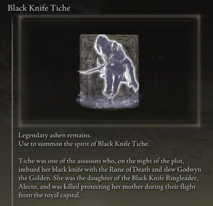 Here's the Black Knife Tiche Spirit Ash location in Elden Ring | WIN.gg