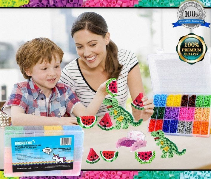 Pixel Beads Art Kit evoretro 2019 hottest holiday hobbyist gifts Pixel Beads Art Kit evoretro 2019 hottest holiday hobbyist gifts