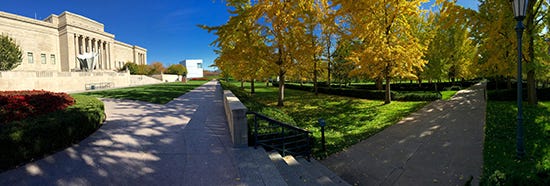 The Nelson Atkins Museum and Gingko Allee © J. Hulsey Photograph of the Nelson Atkins Museum © J. Hulsey