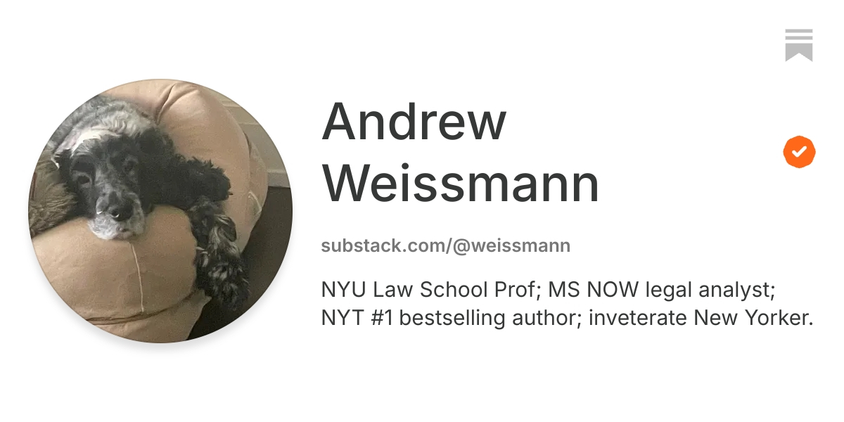 Andrew Weissmann | Substack
