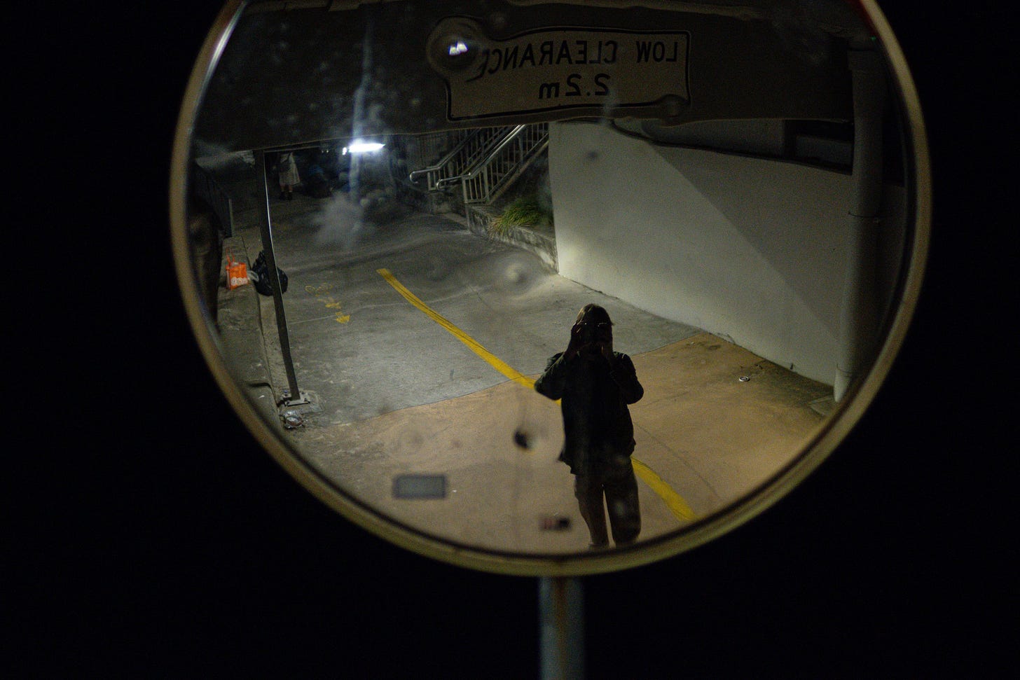 Nighttime Reflection of a Person Nighttime Reflection of a Person