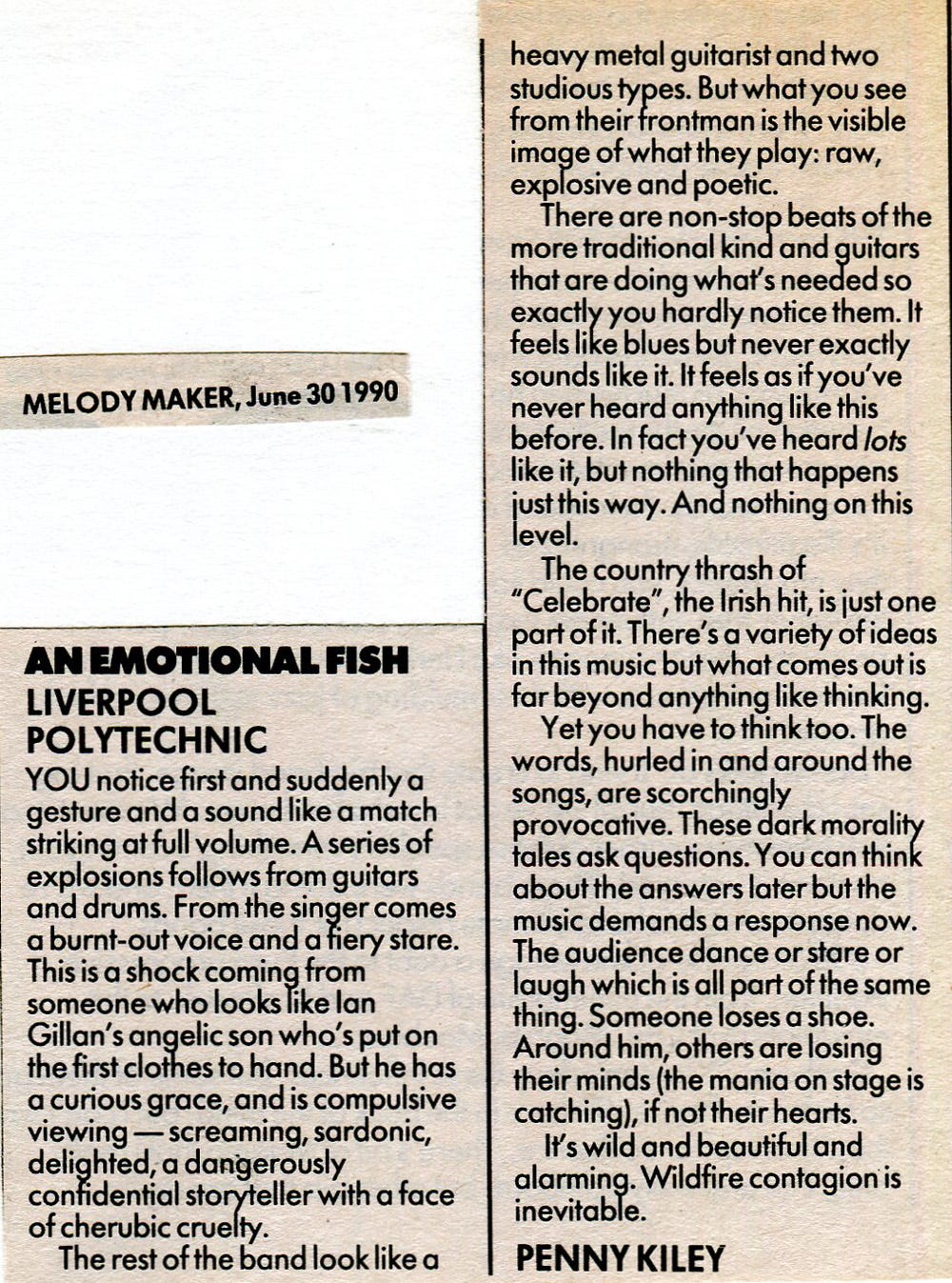 The original cutting. Full text below.