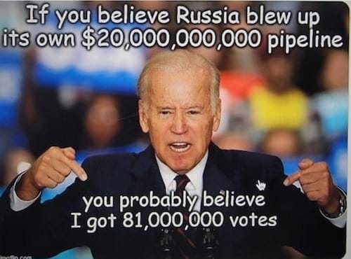 The Art of War:

After shelling your own nuclear power plant, blow up your own gas pipeline and then to ensure victory blow up your own bridge to cut your 