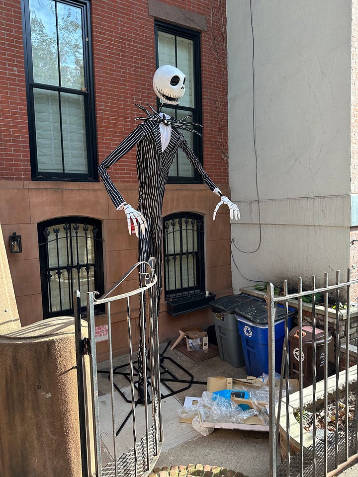 Various skeletons I've seen while walking around lately.