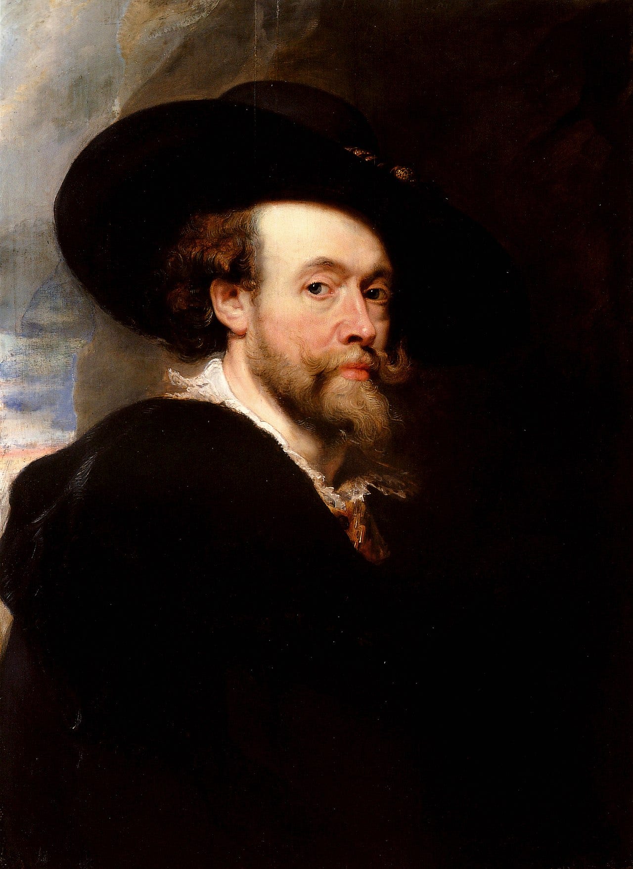 Rubens self portrait in a black hat
